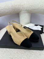 CC 25A Slingback Beige Suede