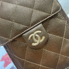 CC 25C Hobo Bags 30cm Bronze Metalic Grained Calfskin
