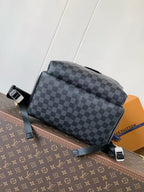 Lv Discovery 38cm Backpack Black Monogram Eclipse Canvas And Cowhide