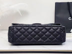 Chanel 40cm Bag Black Silver Lambskin