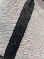 HM GARDEN PARTY 36 WHITE BLACK CANVAS CALFSKIN