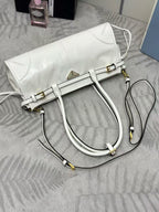 Prada Bonnie Medium Handbag 32cm White Calfskin
