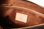 LV Pochette Accessoires Handbag 24cm in Dark Brown Monogram Canvas