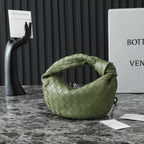 BV MINI JODIE 28CM MATCHA GREEN LAMBSKIN LEATHER