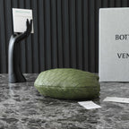BV MINI JODIE 28CM MATCHA GREEN LAMBSKIN LEATHER