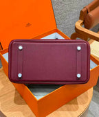 HM BIRKIN 25CM BURGUNDY TOGO LEATHER SILVER HARDWARE