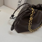 Loewe Flamenco Purse 41 Bag Dark Brown Nappa Lambskin