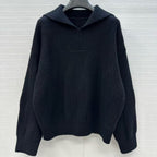 HM 25 Black Cashmere Jacquard Sweater 02657