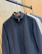 Loro Piana Jacket Blue Brown Fabric Cashmere