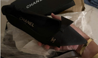CC bow doll shoes ballet flats black Silk