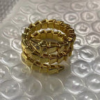 Serpenti Gold Ring Diamond