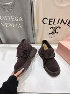 MiuMiu New Balance Ankle Boots Chocolate Suede