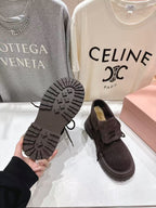 MiuMiu New Balance Ankle Boots Chocolate Suede