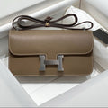 HM Constance Elan 24cm Bag Taupe Epsom Leather Silver Hardware