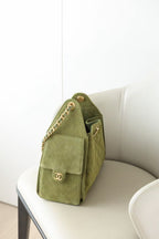 CC 2025 Hobo Bag 30cm Matcha Green Suede