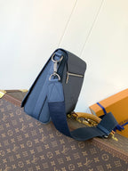 LV Aerogram messenger bag blue cowhide M21363