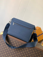 LV Aerogram messenger bag blue cowhide M21363