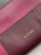 Loewe Flamenco Clutch Medium 30 Black Burgundy Nappa Lambskin