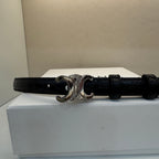 CEL Silver Buckle Belt 18mm Calfskin 176671