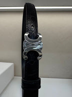 CEL Silver Buckle Belt 18mm Calfskin 176671