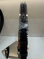 CEL Silver Buckle Belt 18mm Calfskin 176671
