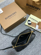 Burberry 2025 Lola Camera Bag Black Quilted Lambskin