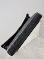 YSL 2025 Cassandre XXLn Envelope Pouch On Chain Black Lambskin