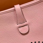 HM Evelyne 23cm Pink Togo Silver Hardware