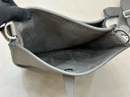 HM Evelyne 23cm Grey Togo Silver Hardware