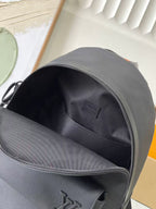 LV M22503 Takeoff Backpack Black Aerogram Cowhide