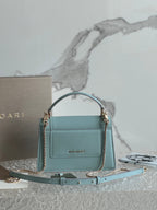 Bvlgari Serpenti Forever Shoulder Bag 19 Blue in Calfskin
