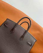 HM BIRKIN 25CM Dark Taupe CROCODILE AND TOGO LEATHER SILVER HARDWARE
