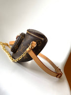 LV Mini Bumbag Front Pocket 17cm Monogram Empreinte Cowhide M82335