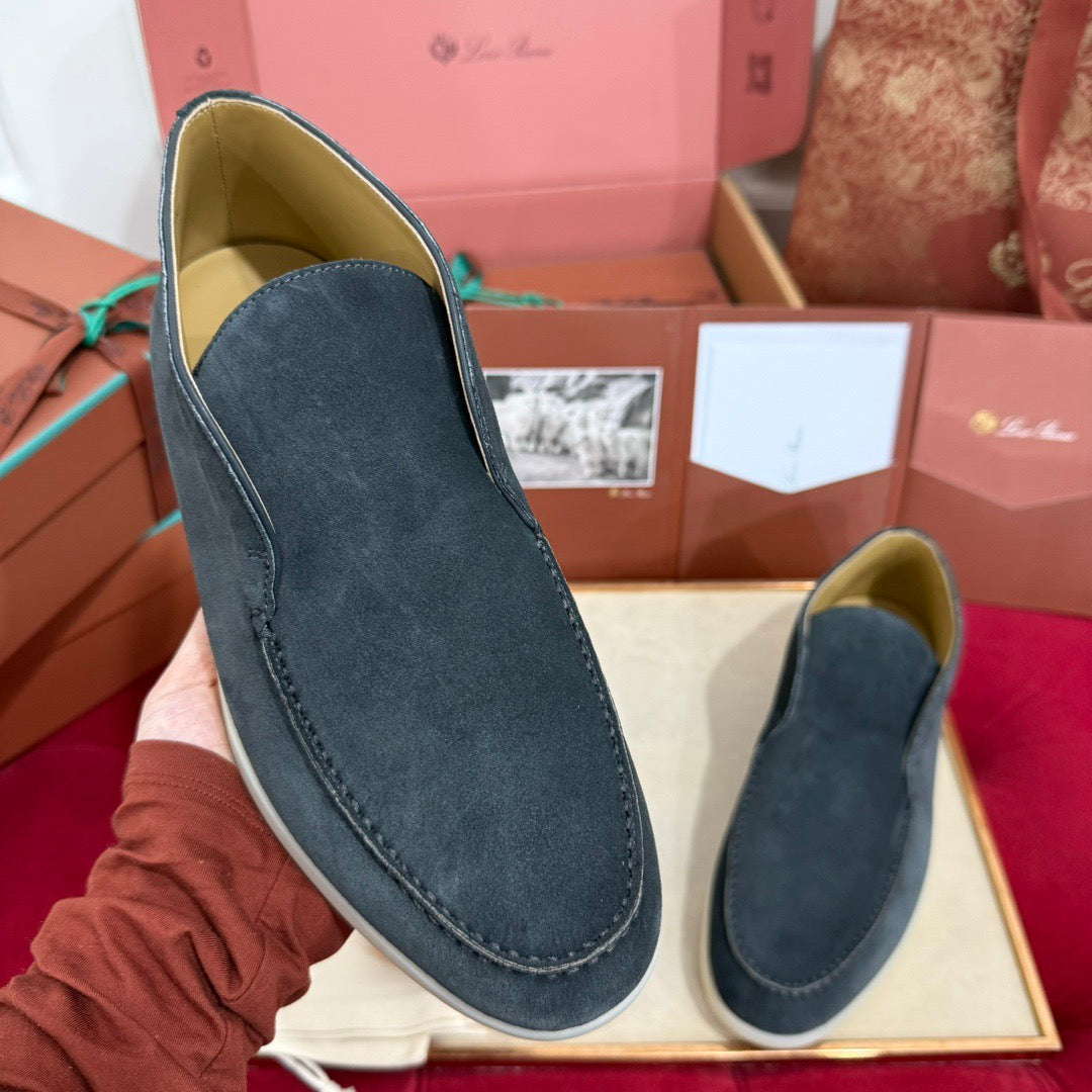 LP Open Walk Ankle Boot In Dark Navy Suede