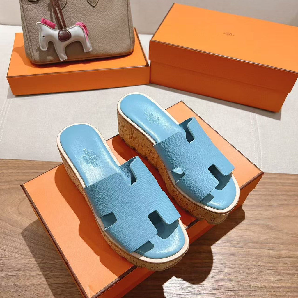 EZE 65 SANDAL LIGHT BLUE CALFSKIN