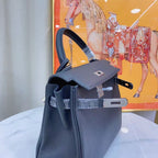 hm kelly 32cm black togo leather silver hardware