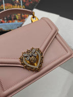 devotion 23 top-handle blush pink cowhide