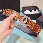 CC Belt 5.0CM Leopard Print Leather Buckle 180973