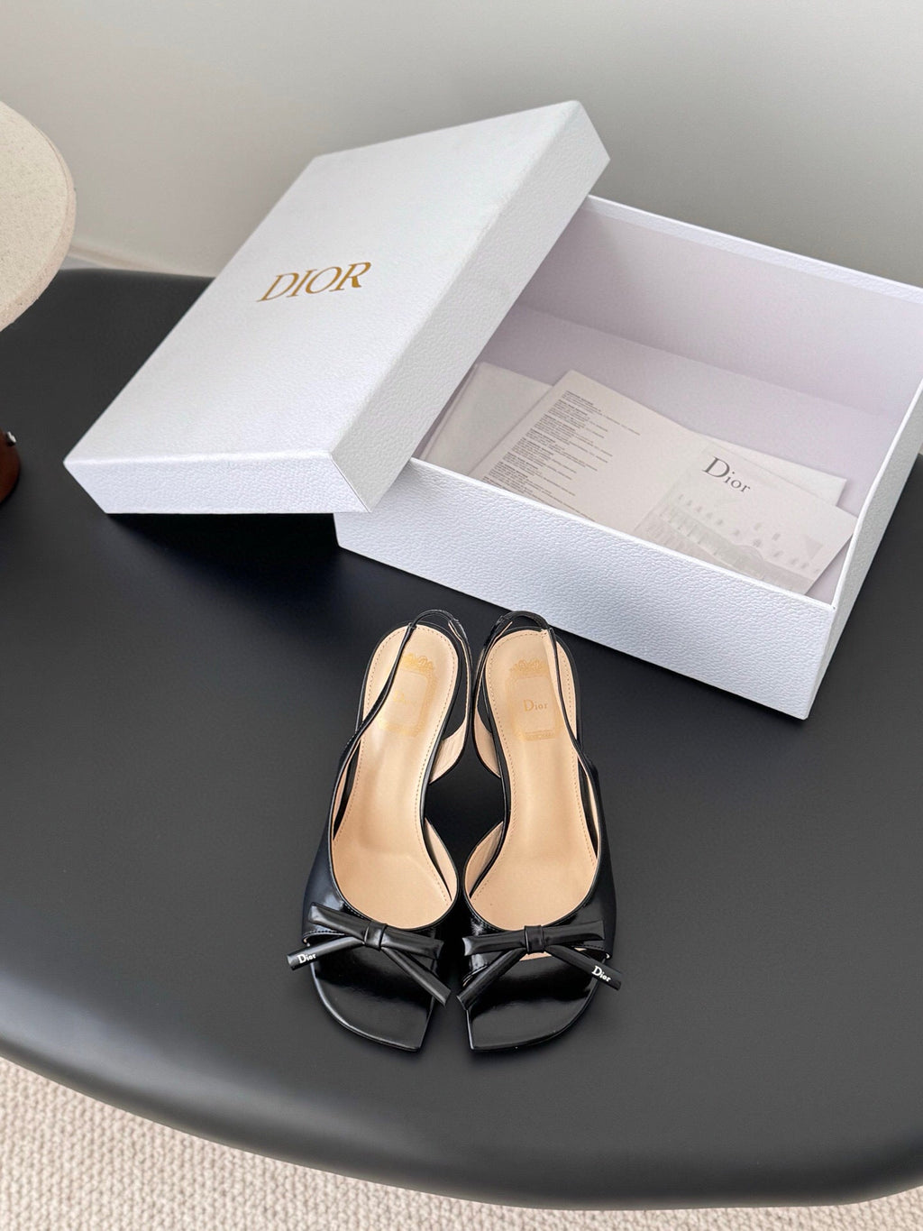 CD 26 Slingback 85 Black Patent Leather 593608