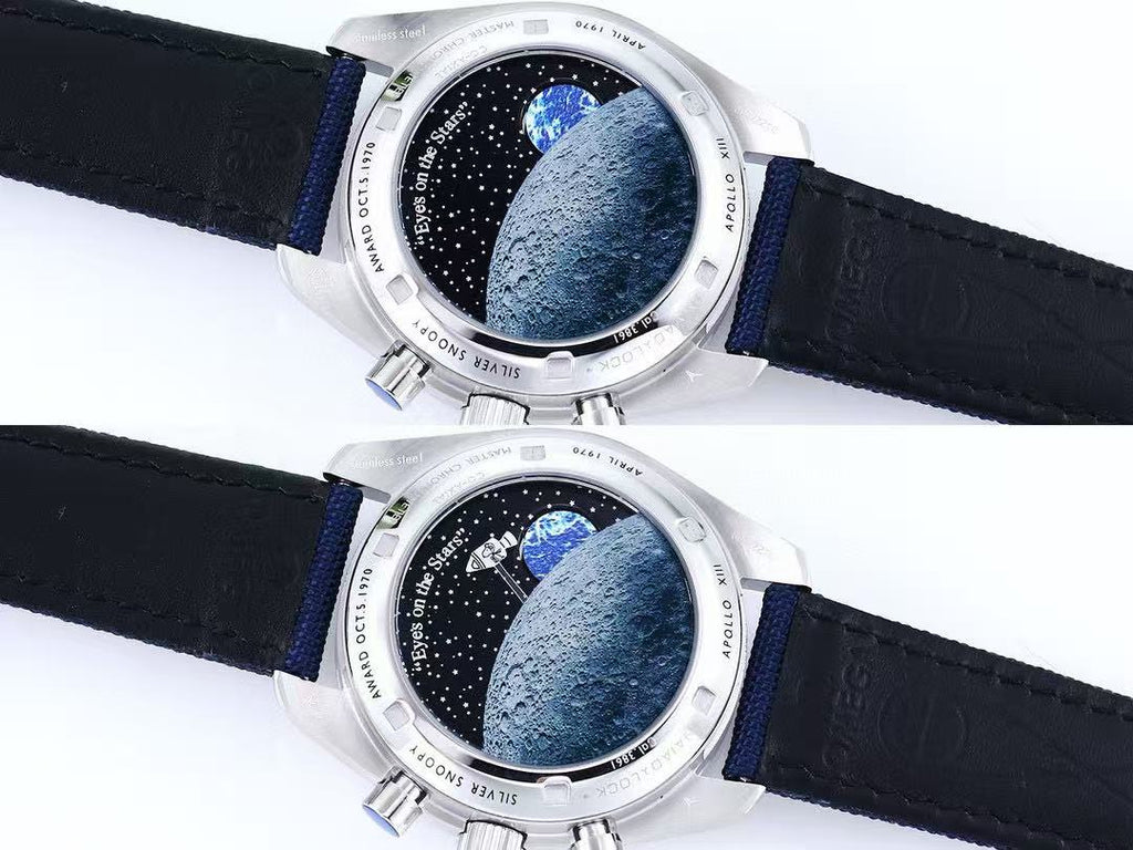SPEEDMASTER APOLO BLUE WHITE SNOOPY