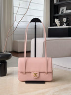 Chanel 26 Shoulder Bag 17 Pink Sheepskin Leather