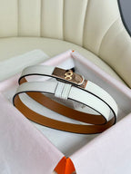 hm kelly belt 18mm white epsom leather