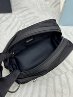 Prada Re-Edition Handbag 22cm Black Re-Nylon& Saffiano Leather