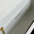 Chanel 26 Shoulder Bag 22cm White Caviar Leather