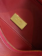 Loe Featherlight Puzzle Bag 24cm In Burgundy Nappa Calfskin