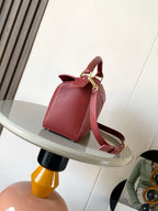 Loe Featherlight Puzzle Bag 24cm In Burgundy Nappa Calfskin