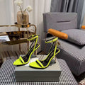 Tom Ford Sandal With Padlock 105mm Green In Silk
