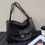 Chanel 2026 Maxi Flap Bag 38.5cm Black Calfskin