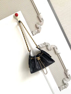Chanel 25 Hobo Bag 22cm Black Calfskin GHW