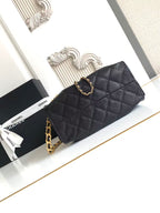 Chanel 25 Hobo Bag 22cm Black Calfskin GHW